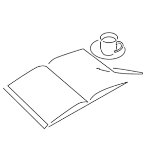 Büchercafe Sut1707134581-transp Buch und Kaffe, Illu